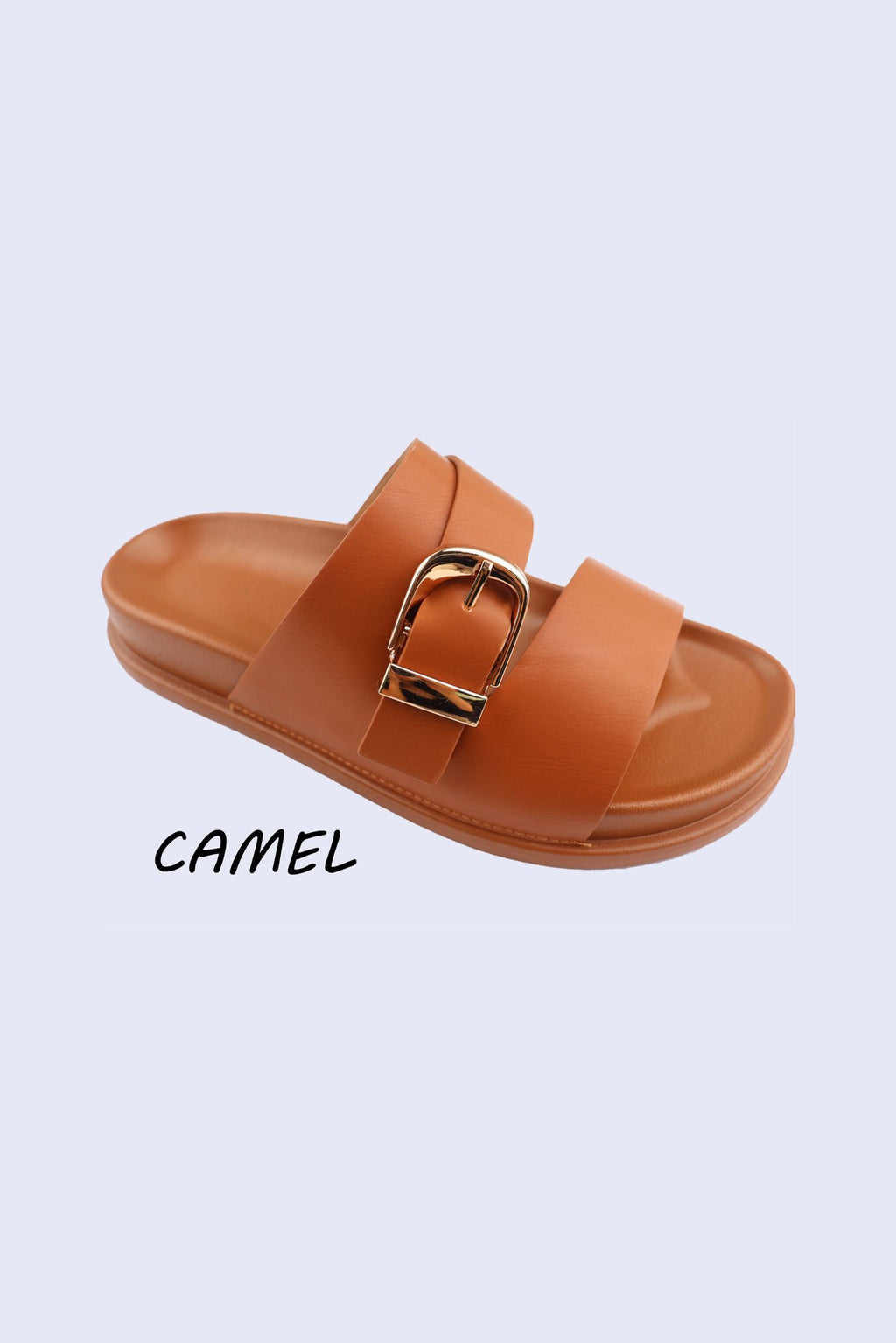 Women's Fashion Slip‑On Buckle Sliders– Wholesale Bulk Pack (12 Pairs)
