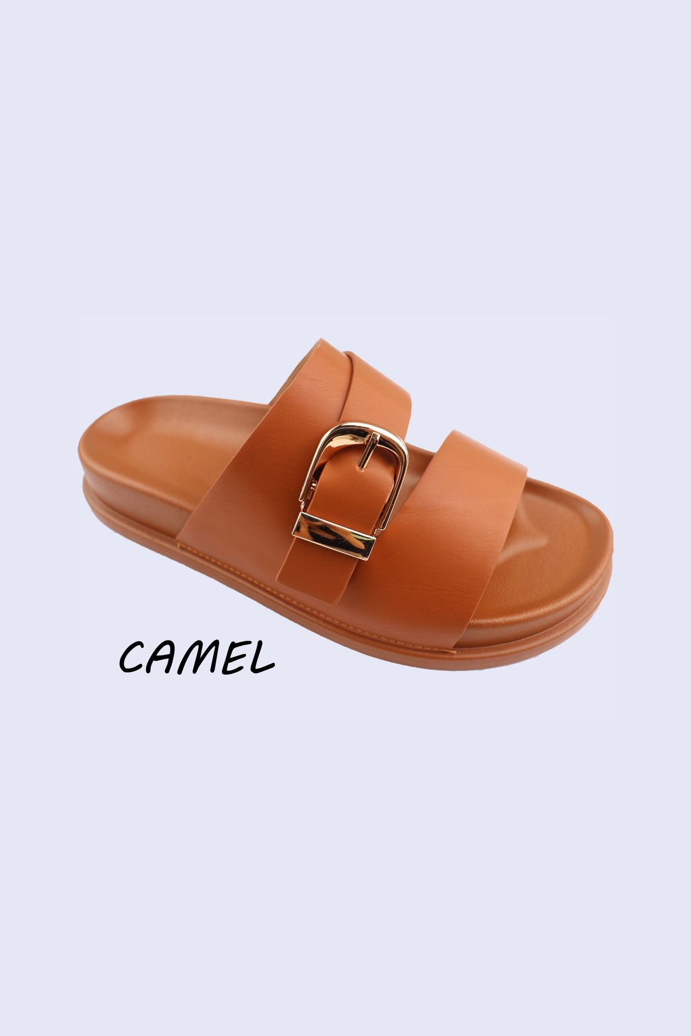 Women's Fashion Slip‑On Buckle Sliders– Wholesale Bulk Pack (12 Pairs)