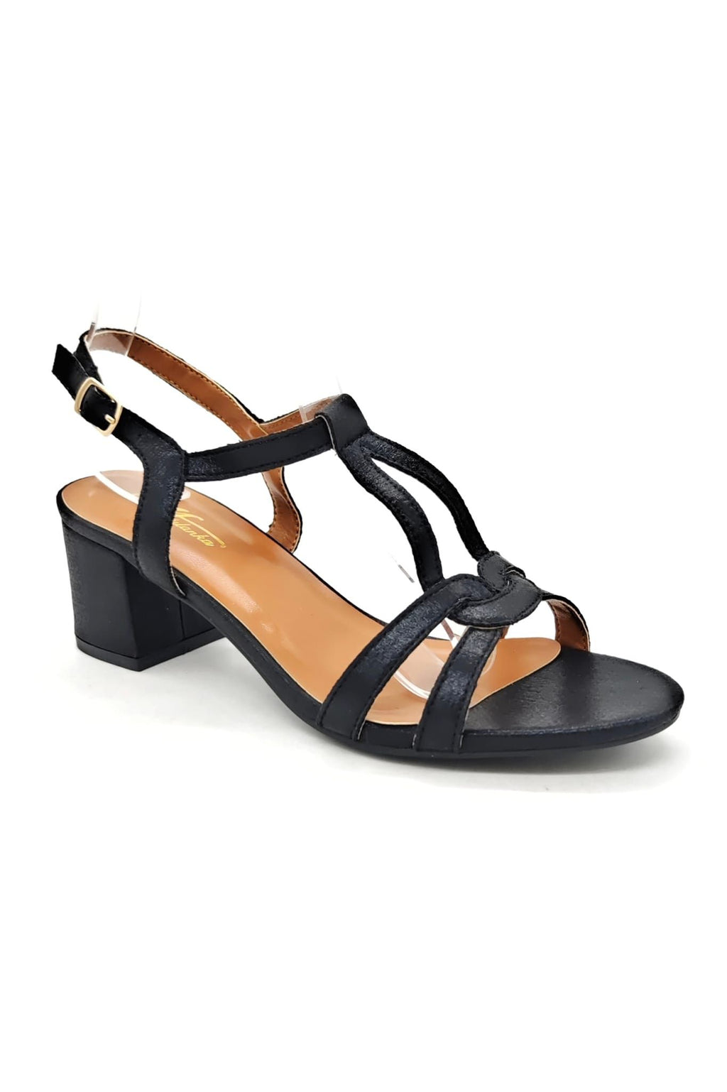 Women's Fashion Strappy Low Block Heels – Wholesale Bulk Pack (12 Pairs)