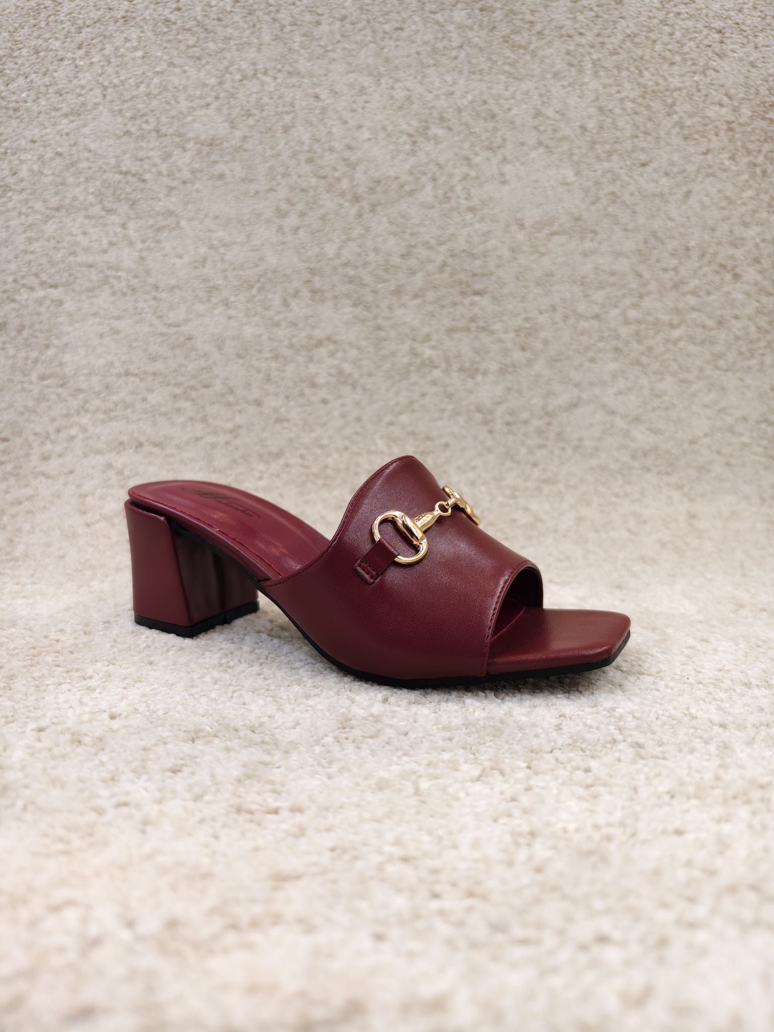 Women's Fashion Strappy Low Block Mule Heels – Wholesale Bulk Pack (12 Pairs)