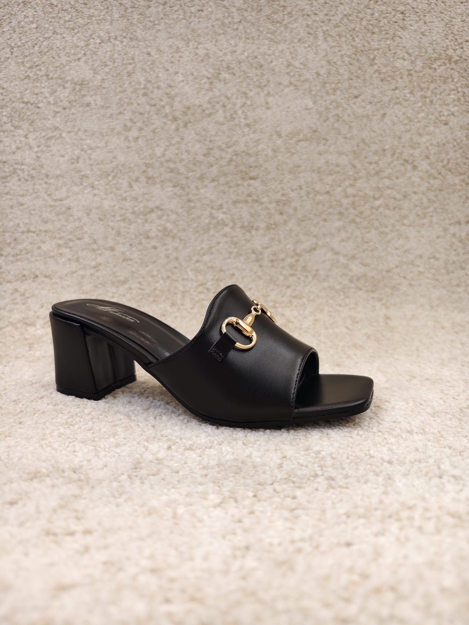 Women's Fashion Strappy Low Block Mule Heels – Wholesale Bulk Pack (12 Pairs)