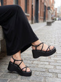 Women's Fashion Strappy Wedges– Wholesale Bulk Pack (12 Pairs)