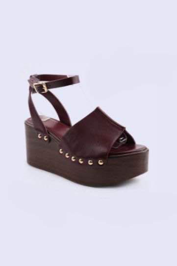 Medium High Ankel Strap With Gold Studs Wedge Heels– Wholesale Bulk Pack 12 Pairs