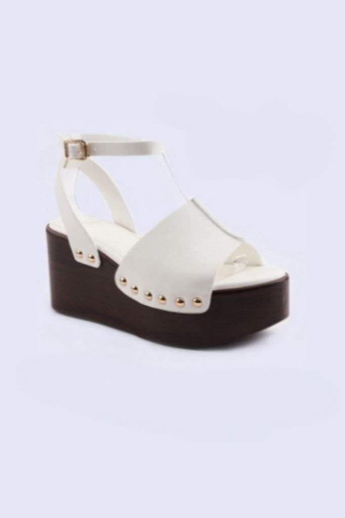 Medium High Ankel Strap With Gold Studs Wedge Heels– Wholesale Bulk Pack 12 Pairs