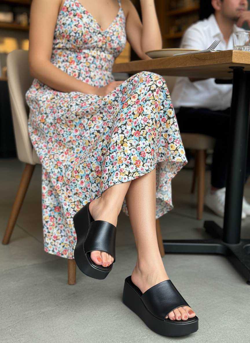 Medium High Slip on Mule Slip On Wedge Heels– Wholesale Bulk Pack 12 Pairs