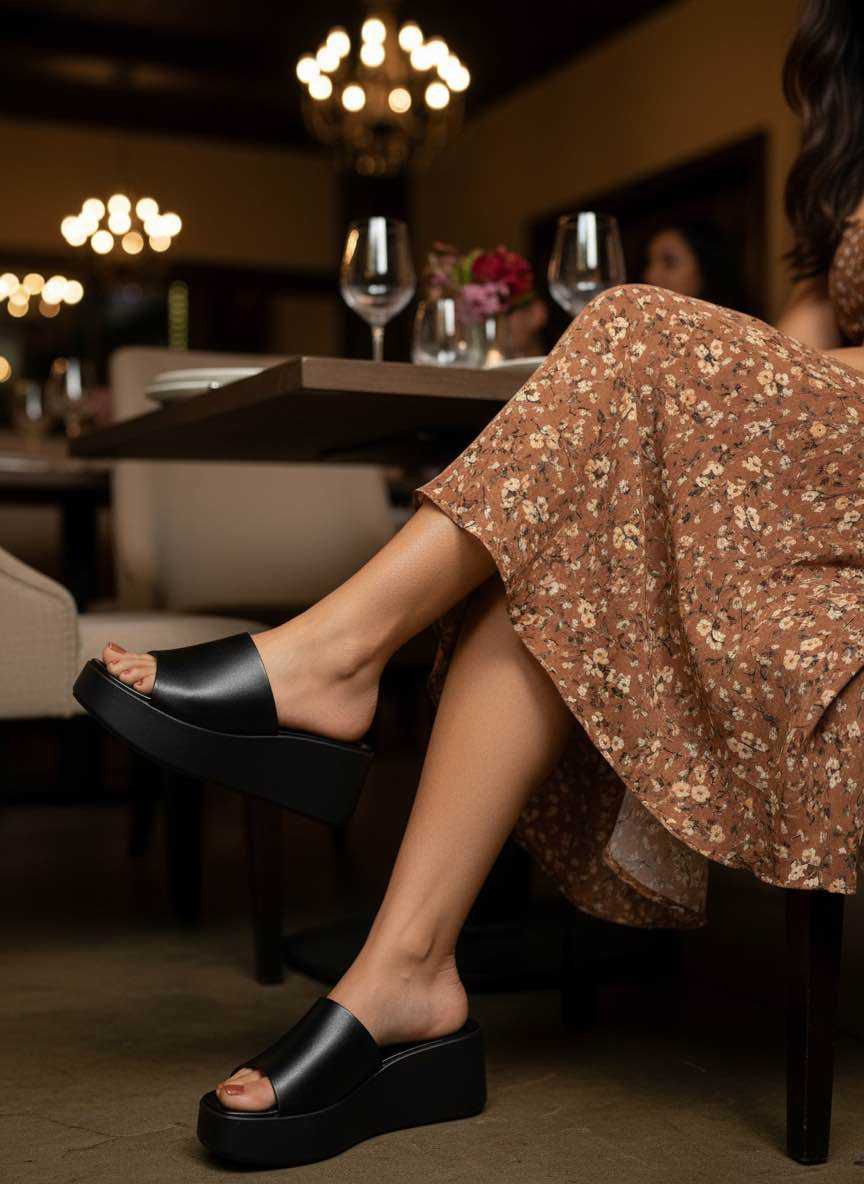 Medium High Slip on Mule Slip On Wedge Heels– Wholesale Bulk Pack 12 Pairs