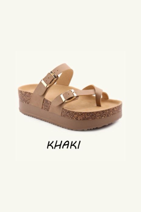 Strappy Flatform Cross Over Slider Sandals– Wholesale Bulk Pack 12 Pairs