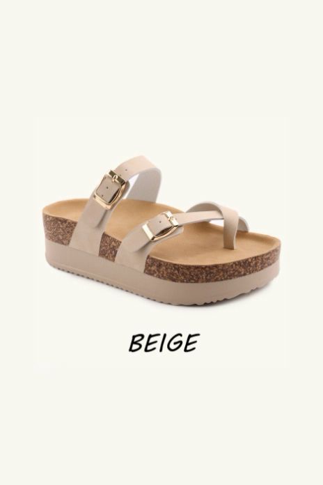 Strappy Flatform Cross Over Slider Sandals– Wholesale Bulk Pack 12 Pairs