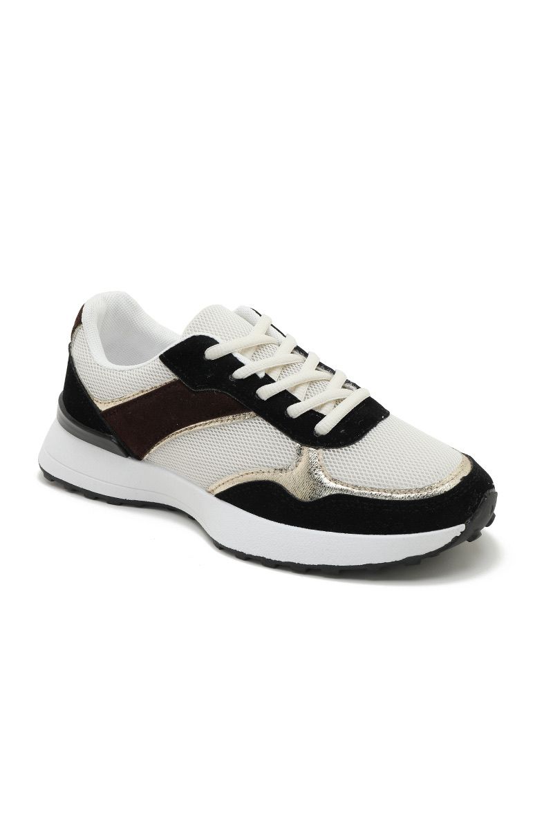 Casual Fashion Textile Panel Trainers – Wholesale Bulk Pack 12 pairs