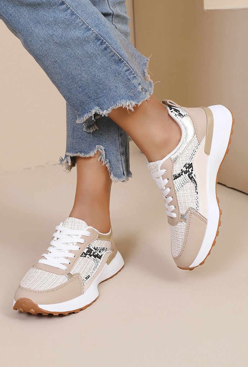Casual Fashion Textile Stitch Panel Trainers – Wholesale Bulk Pack 12 pairs