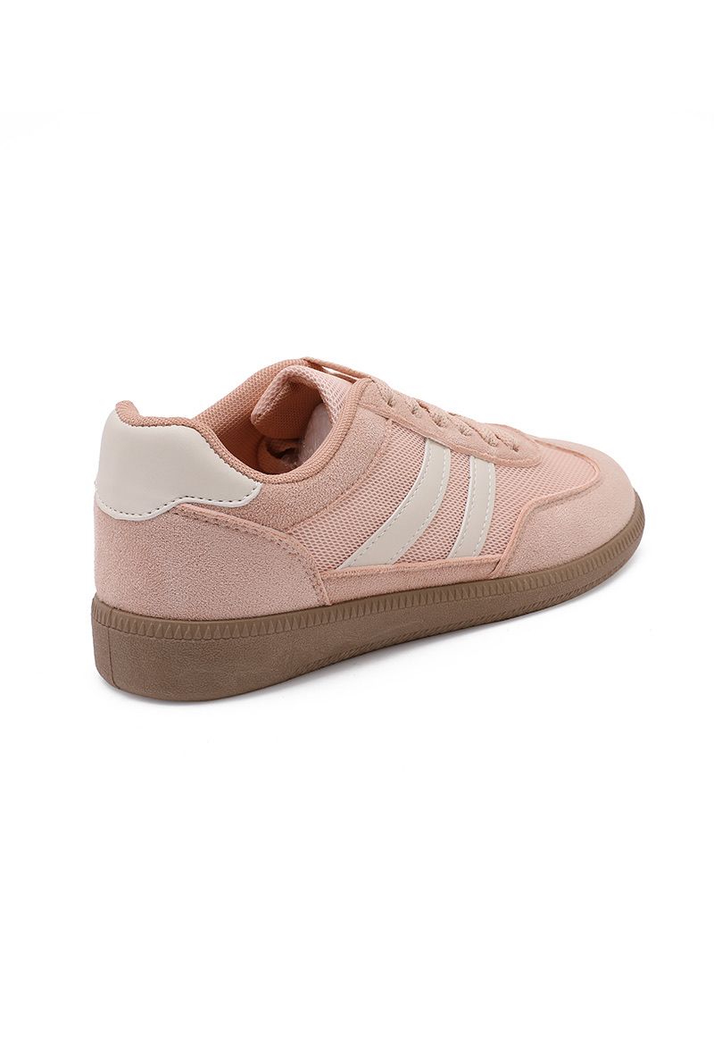 Pink Casual Fashion Double Stripe Trainers – Wholesale Bulk Pack 12 pairs